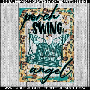 porch swing angel Digital Design | Sublimation Design | Digital Download | PNG File