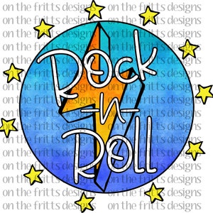 Rock N Roll PNG | Sublimationsdesign | Digitaler Download | PNG Datei | Sofort Download | Rock and Roll | Designs Downloads | PNG Designs