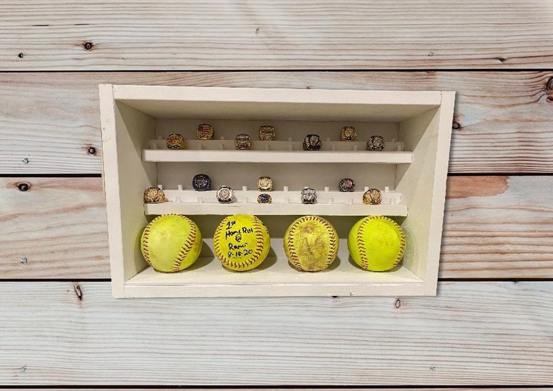 Baseball/softball Ring and Ball Display Case Etsy
