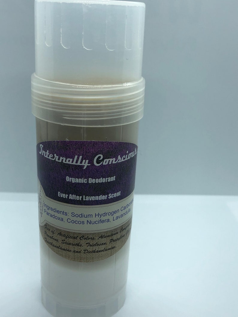 Naturally Conscious 100% Organic Deodorant-BPA Free Plastic Container-2.2oz image 1