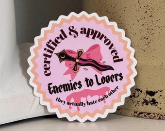 Sticker Enemies to Lovers, lecteur de romans fantastiques