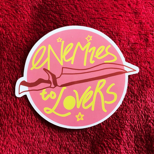 Enemies to Lovers Sticker Book Trope Sticker