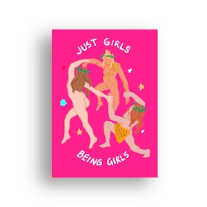 Menadi Just Girls Being Girls 5 x 7 Stampa artistica Cartolina della mitologia greca