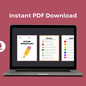 Writing Practice Printable Worksheets, First Second Third Grade ...