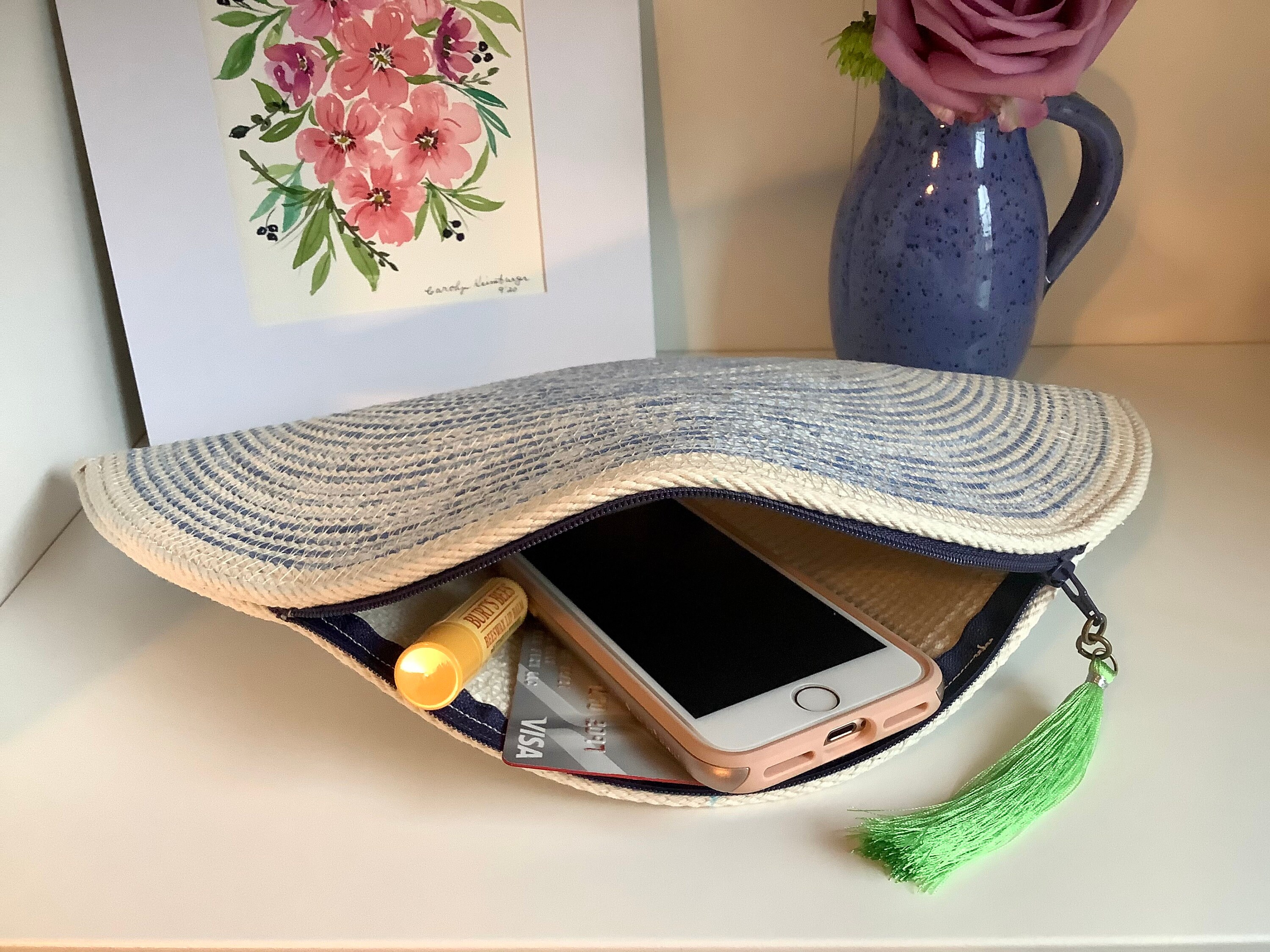 Handmade Cotton Rope Clutch Bag Etsy