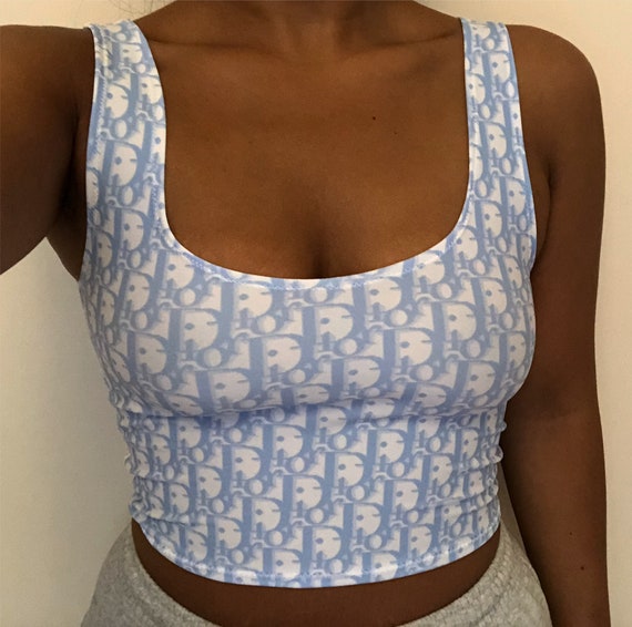 baby blue dior tank top
