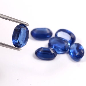 7*5mm Awesome Blue Kyanite Faceted Loose Gemstone,100% Natural Gemstone, Oval Shape Gemstone For Making Jewelry, Loose Gemstone,