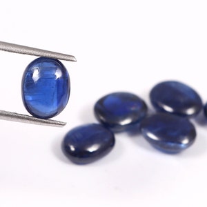 Natural blue kyanite napali good quality cabochon 9*7 oval sheap making for jewelry blue colour stone top quality kyanite napali stone
