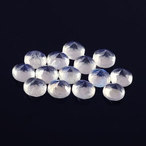 5mm Natural Rainbow Moonstone Round Cut Lot 20 Pcs Calibrated Faceted Loose Gemstones