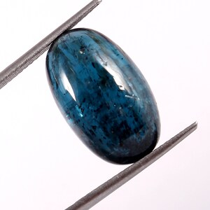 16.05 Cts. Moss Kyanite Oval Shape cabochon Natural kyanite gemstone, 19x11 MM smooth polish  For Making Jewelry Loose Gemstone,