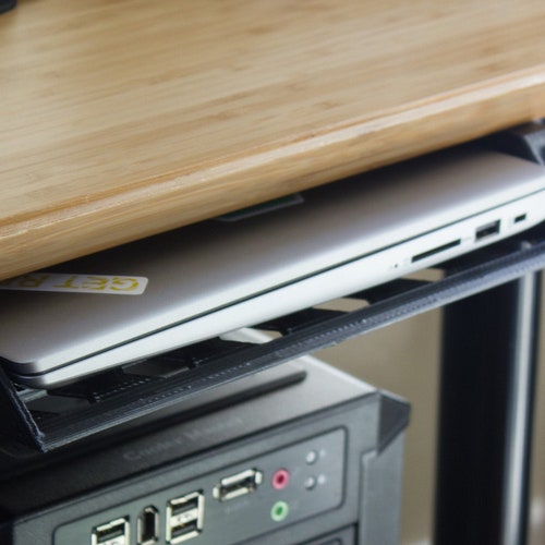 Under Desk Double Decker Laptop Holder Mount Fits Double the Etsy UK