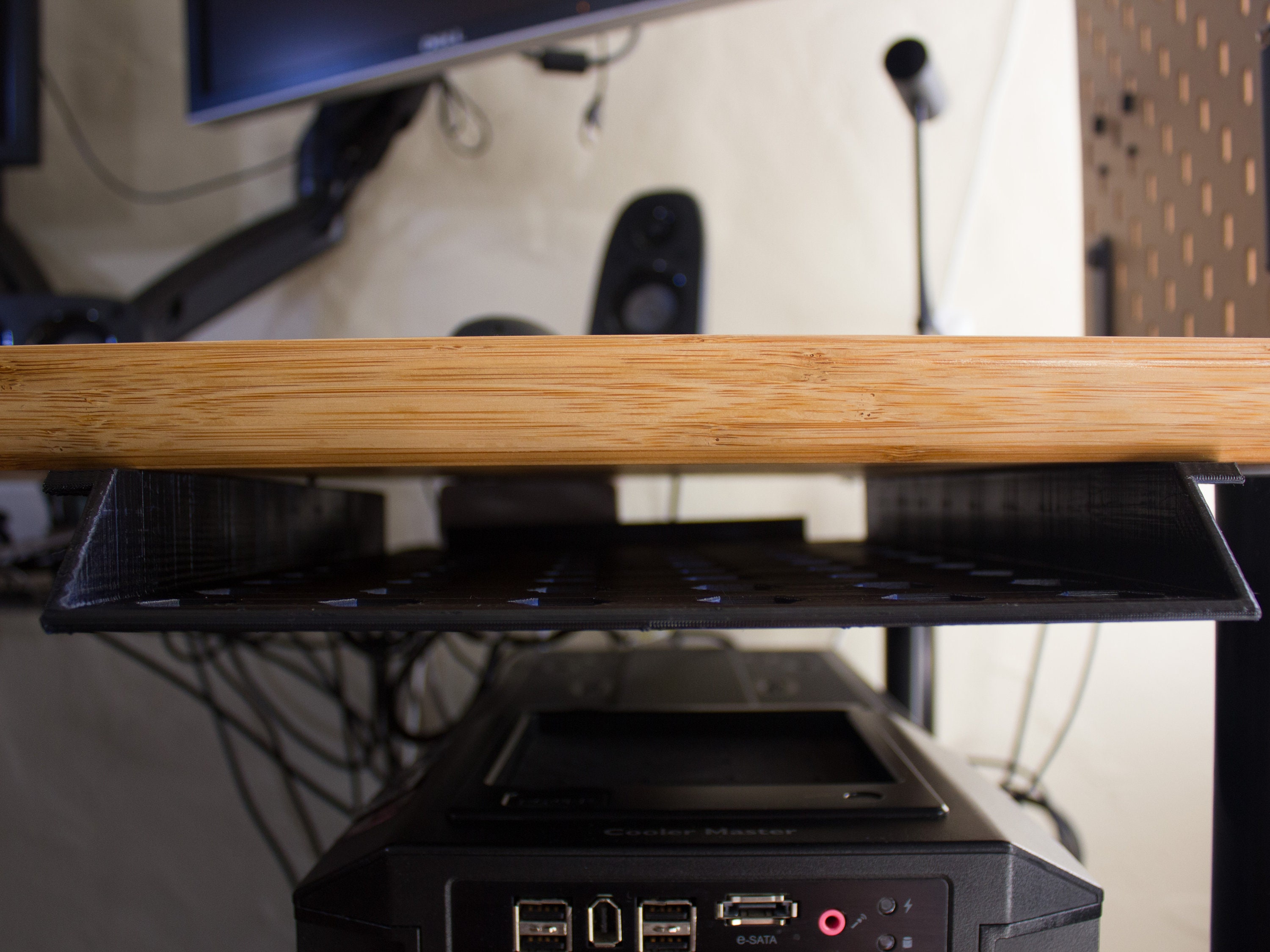 Under Desk Laptop Storage Shelf Custom Fit To Your Laptop Etsy