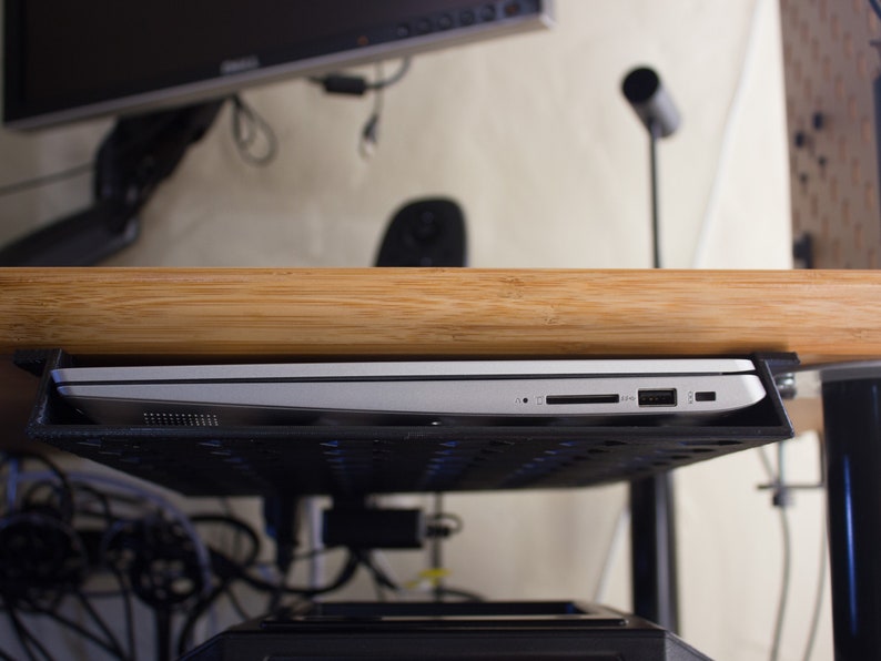 Under Desk Laptop Storage Shelf Custom Fit to Your Laptop Etsy UK