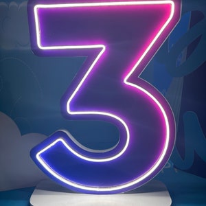 Numeros de Foamboard con Neón Personalizadas Decoración Iluminadas y Brillantes para Eventos y Negocios Safari Landscape
