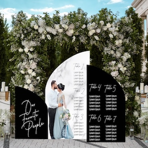 Picture Seating Chart Foamboard Wedding