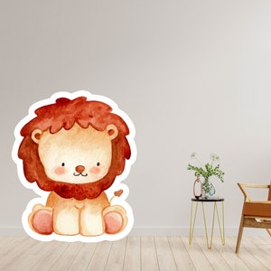 Baby Animals Figure Prop / Life Size Cut Out Foamboard / León, Tigre, Jirafa, Mono, Cebra, Elefante, Jeep Animales Personajes para fiesta