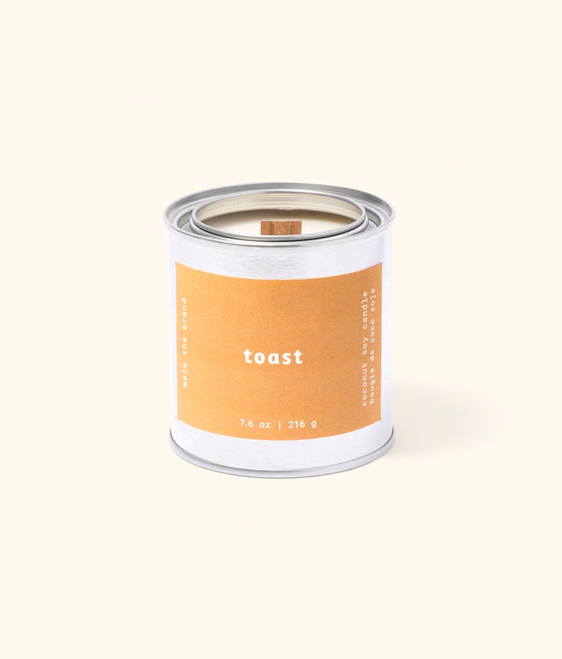 Toast Butter Cinnamon Vanilla Toast Scented Soy Candle Minimalist Home Decor Non-Toxic Vegan Gift image 3