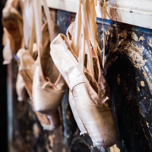 Ballet Shoes Decor Pointe Dance Vintage Rustic Antique Etsy