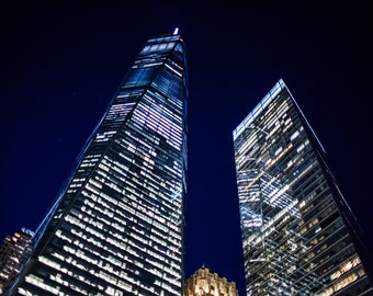 WTC Memorial Photograph, New York City, 9/11, Financial District, Manhattan, World Trade Center, Ground Zero, Wall Art, Home Decor