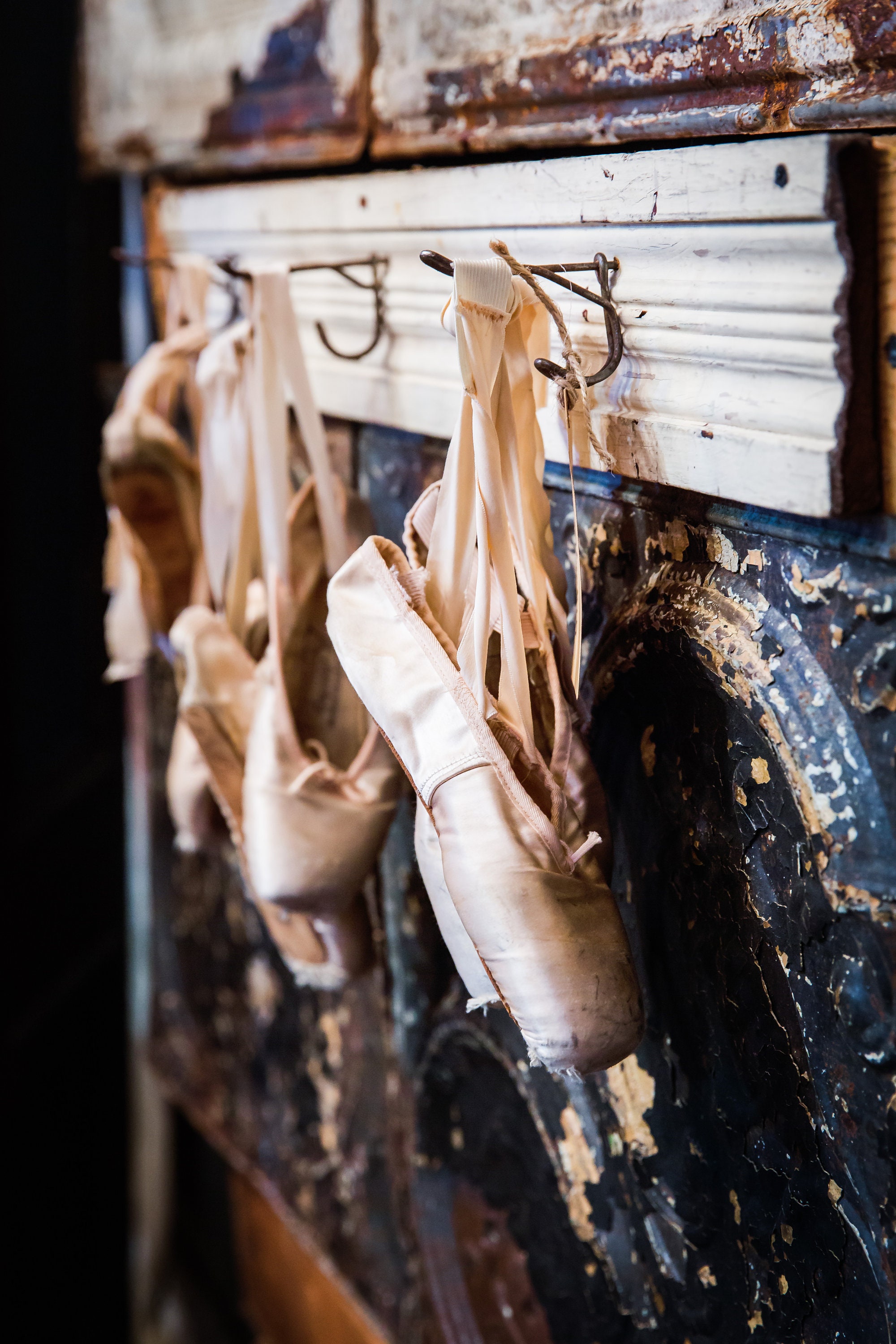 Ballet Shoes Decor, Pointe, Dance,, Vintage, Rustic, Antique, Wall Art