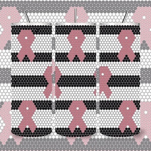 Breast Cancer Awareness Rhinestone Tumbler Template | 20oz Skinny Bling Wrap | Digital Download | 20ss 5mm Design,