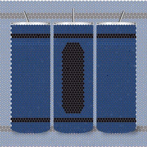 Blue Crayon Rhinestone Tumbler Template | 20oz Skinny Bling Wrap | Digital Download | 20ss 5mm Design