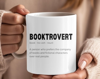 Booktrovert Mug Book Lover Gift Bookworm Gifts Bookish Gift Reader Gift Book Club Gifts Funny Reading Mug Gift For Reader Bookish Gift