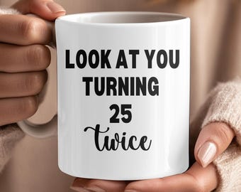 Regalo de 50 cumpleaños para mujer, taza de 50 cumpleaños, divertida taza de café para 50 cumpleaños, regalos de 1975 para mujeres de 50 años, regalo para cumplir 50 años