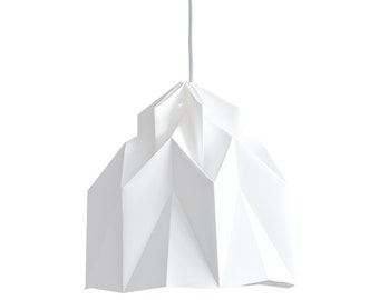 XL Luma origami lampshade | white pendant light