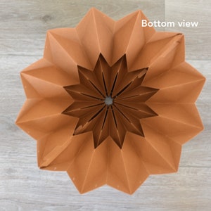 Bisque Origami Paper Lampshade Luma Amaryl pendant light for modern decorative lighting image 7