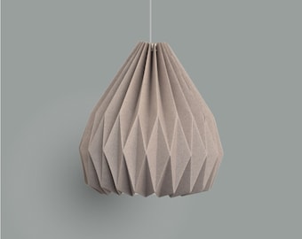 Moonstone Large Origami Lampshade | Linden pendant light for Nordic minimalist home decor