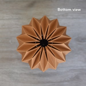 Abat-jour papier origami bisque larme suspension pour décoration minimaliste nordique image 6