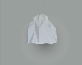 Abat-jour en papier origami blanc | suspension | Lotus