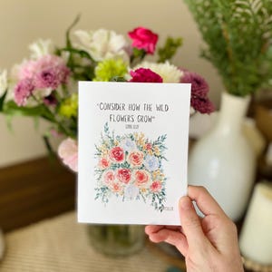 Considérez comment poussent les fleurs sauvages, carte