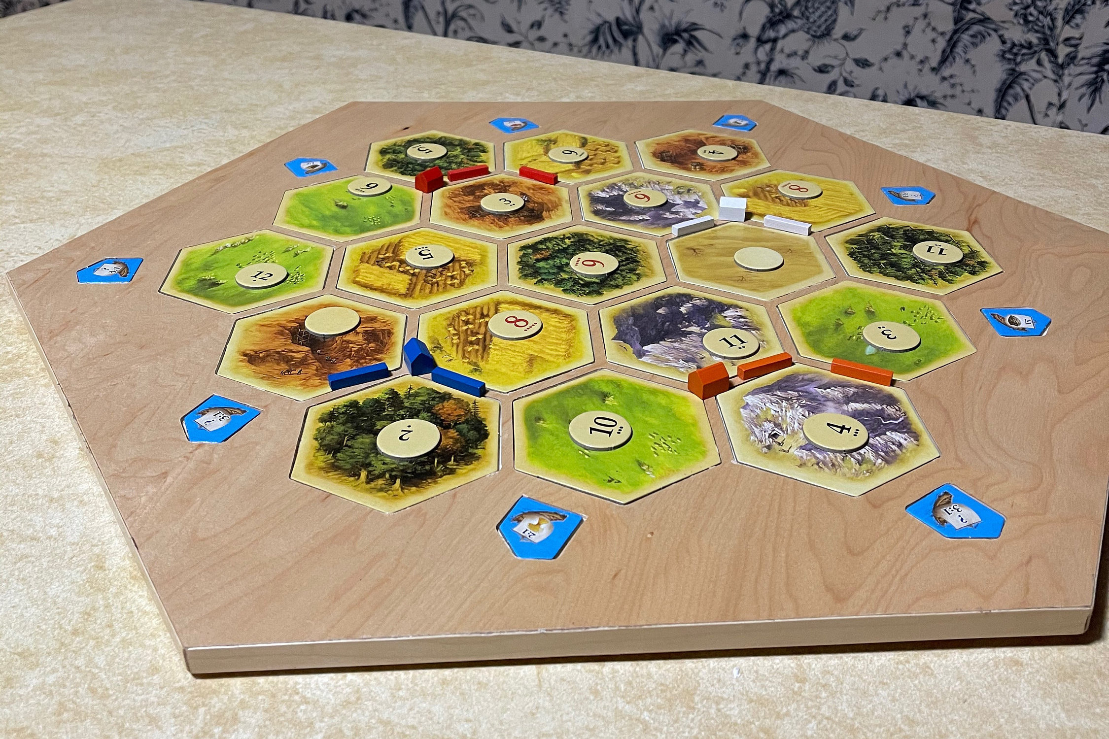 Hexagon Game Board 3/4 Player Version Etsy