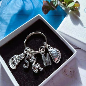 Personalised Cornwall Charm Bag Clip or Keyring Gift, Cornish Pasty Pixie Present, Travel Holiday
