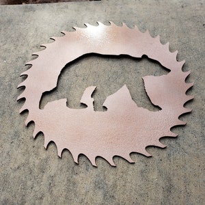 Bear Saw Blade Sign