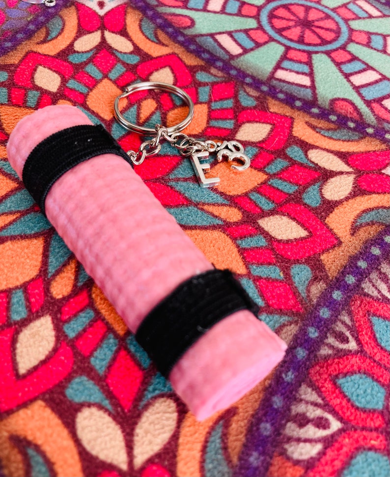 Personalised Yoga Keyring Etsy