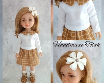 Outfit Paola Reina 32cm 13" - 14" Blouse, skirt, hairband, socks, shoes, Variants