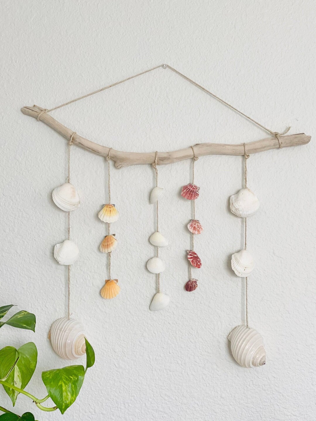 Shell Mobile, Wall Hanging, Shell Wall Hanging, Shell Art, Sea Shell
