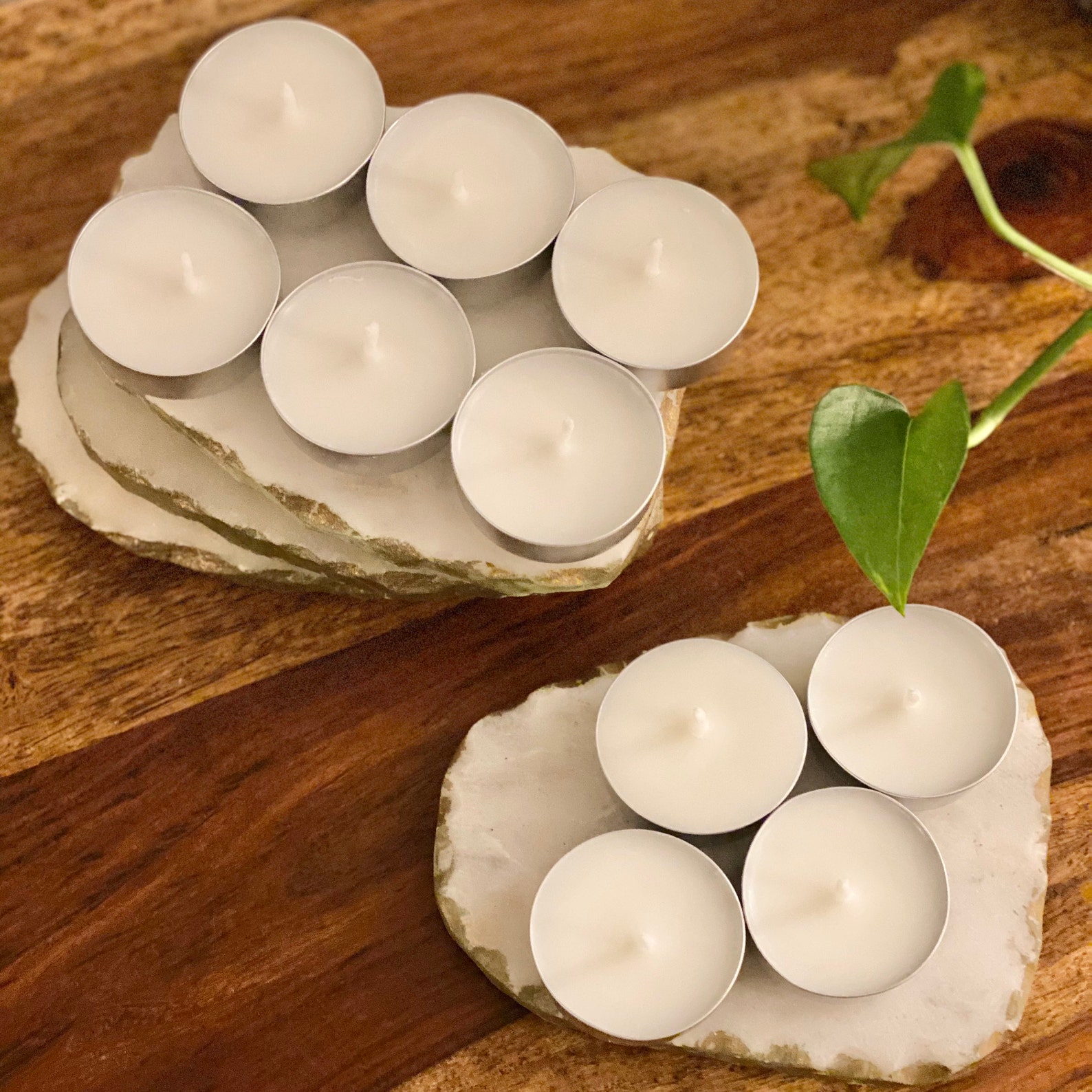 Set of 10 Scented Tea Lights, Scented Tea Light Candles, Premium Tea