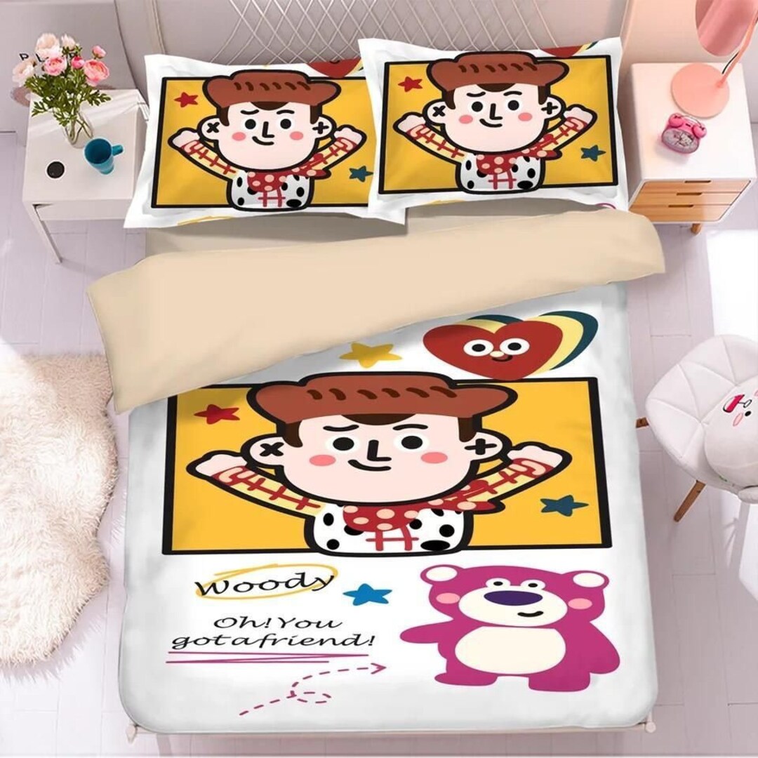 Toy Story Woody Forky 30 Duvet Cover Pillowcase Bedding Set Etsy