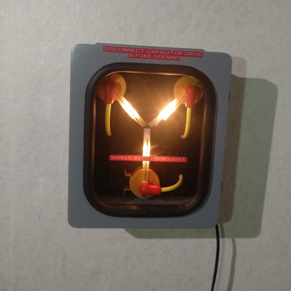 Flux capacitor prop replica,wireless  controlled, back to the future. Science gadget, delorean art. Many fluxing effects.