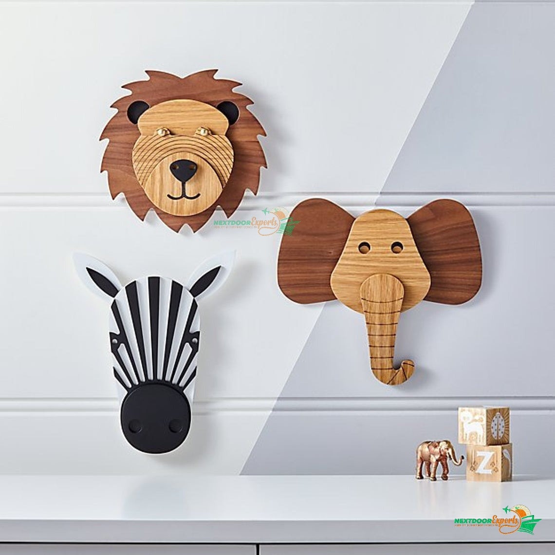 Set von 3 Tier Köpfe Kinderzimmer WandDekor Etsy