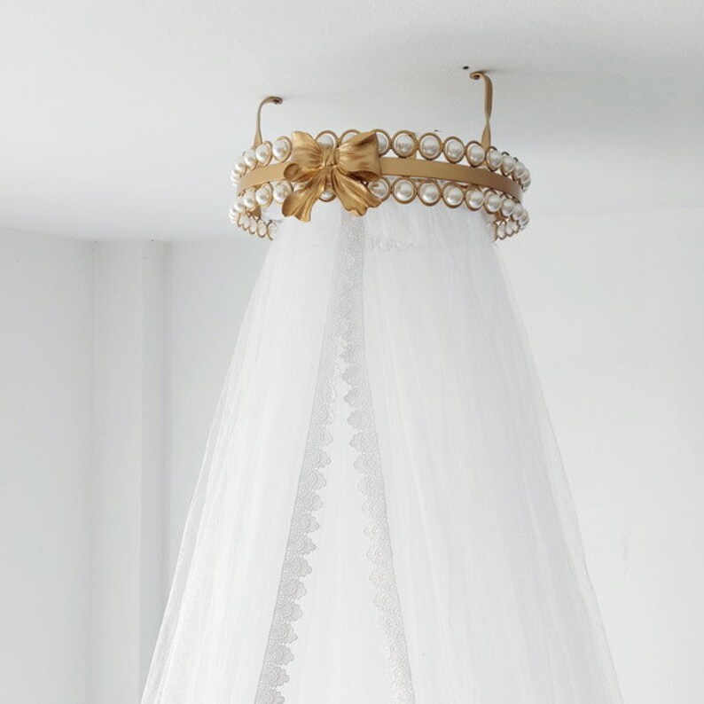 Crown Canopy ribbon Bed Canopy Bed Crown Wall Crown Crown | Etsy