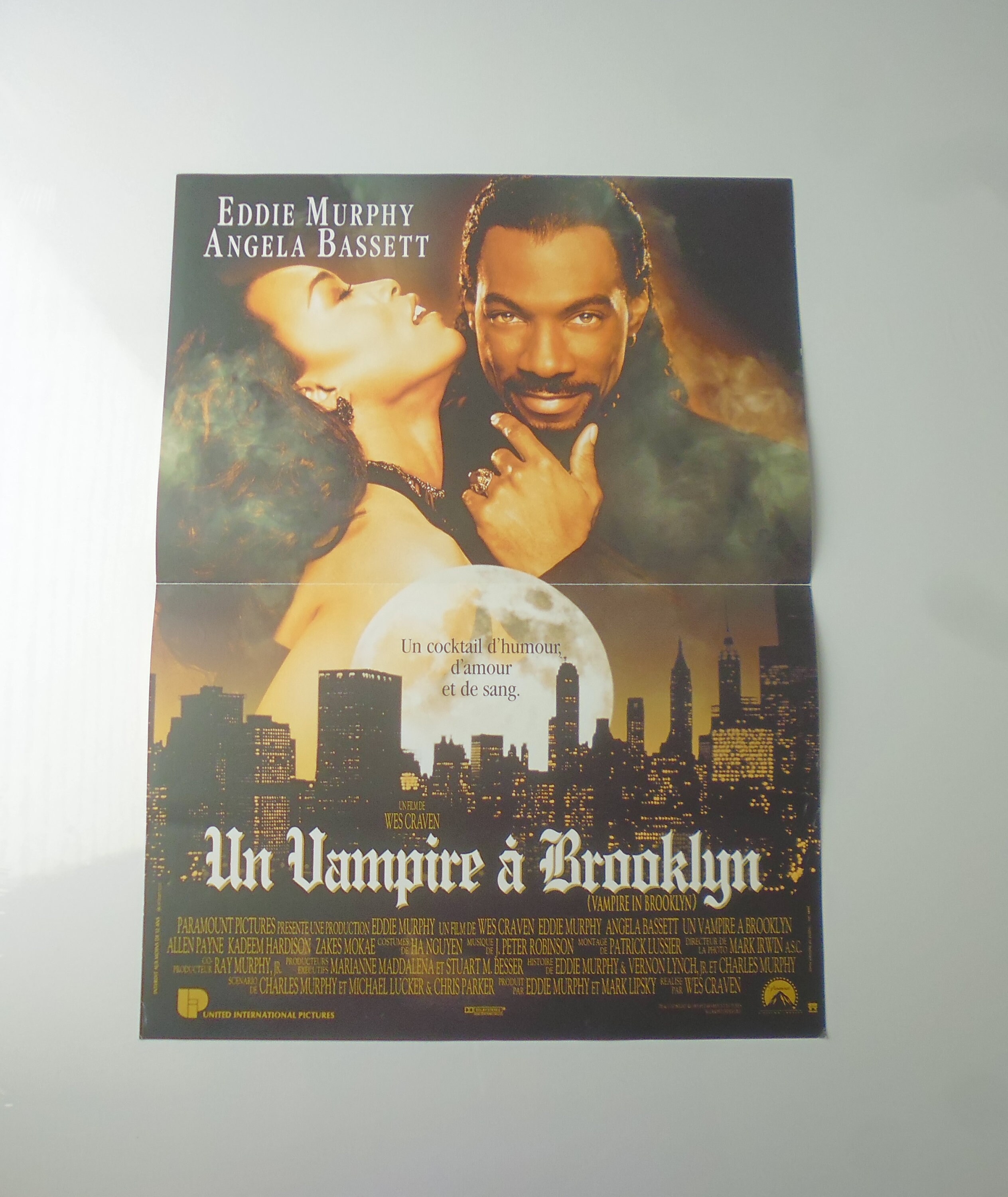 Eddie Murphy Un Vampire A Brooklyn Affiche Cinéma Originale