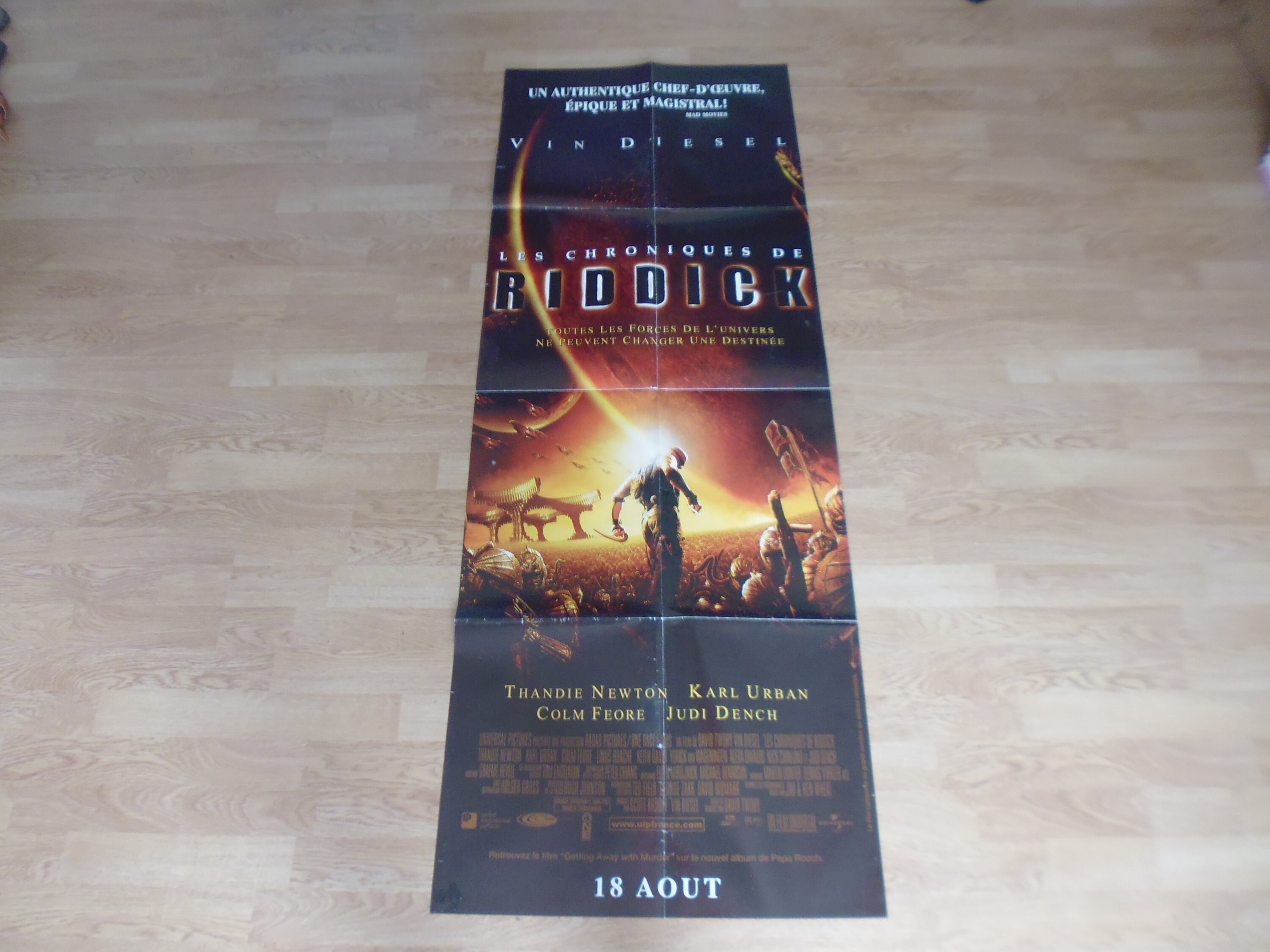 Les Chroniques de Riddick 60x160cm Grand Format Affiche Cinéma Originale