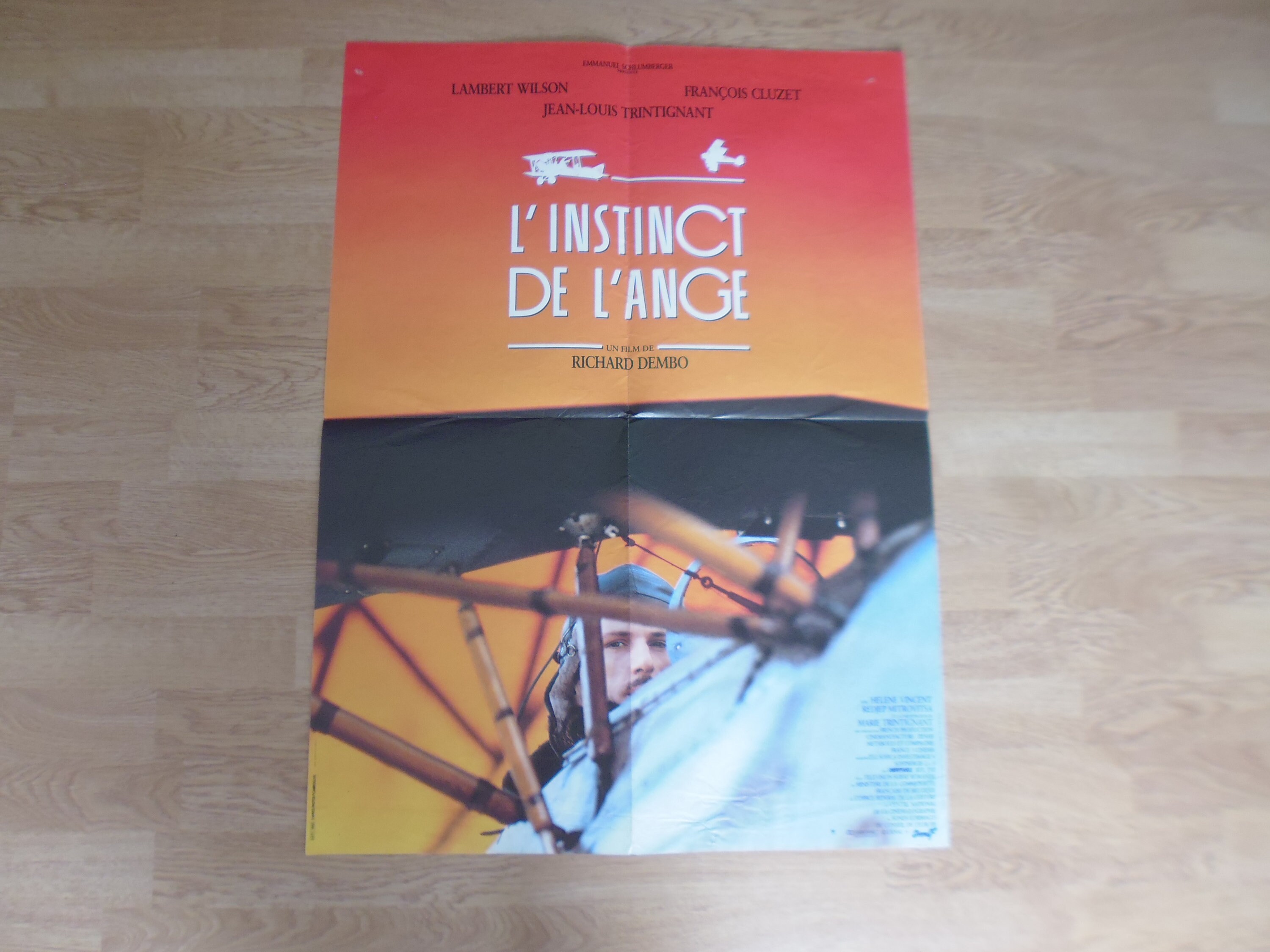 L'instinct de L'ange Aviation 60x80cm Grand Format Affiche Cinéma Originale