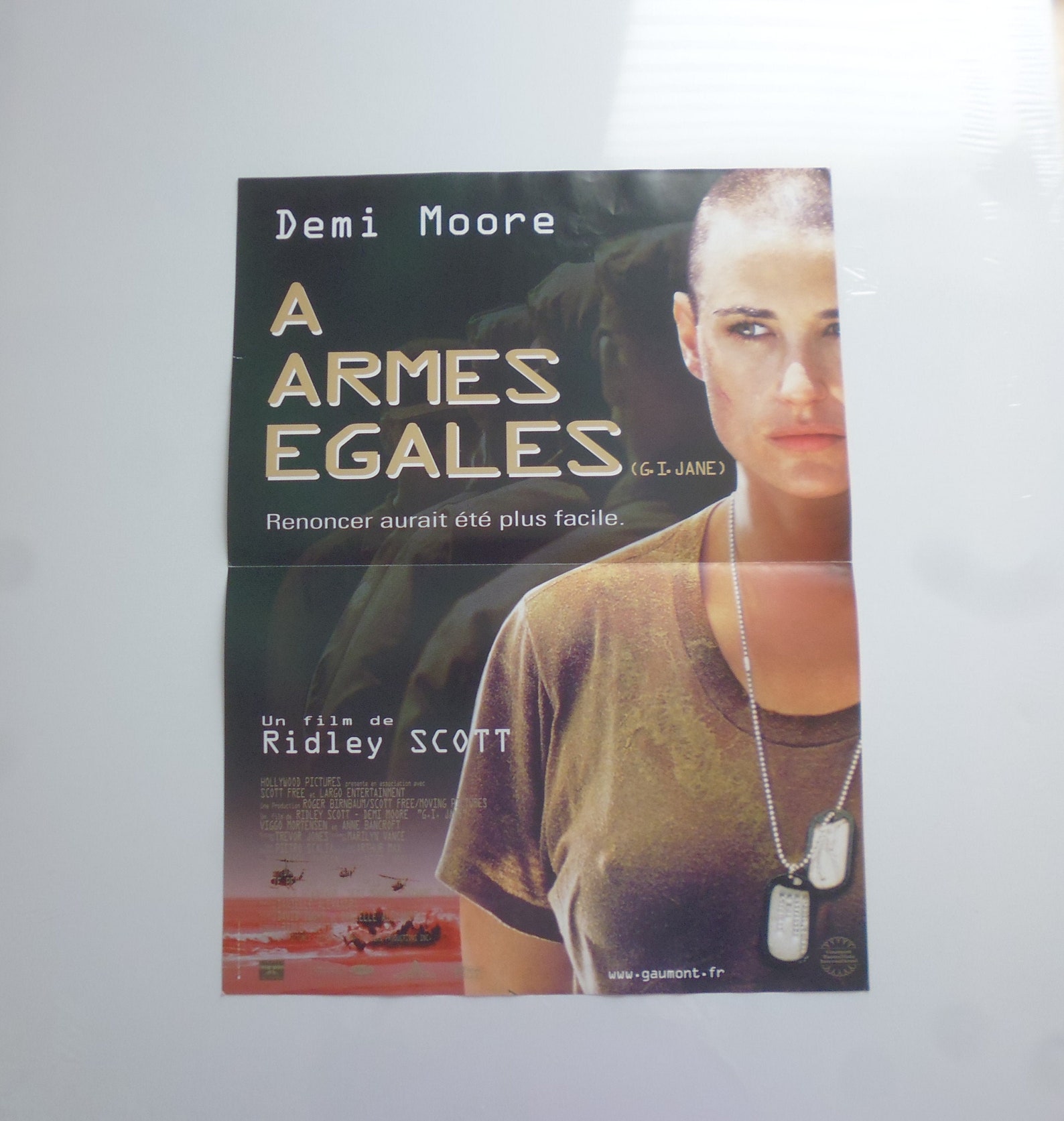 Demi Moore A Armes Egales A weapons equal Demi Moore Ridley Scott displays original | Etsy