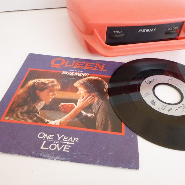 1986 QUEEN Highlander One Year of Love Soundtrack Originalschallplatte 7' Vinyl 45T